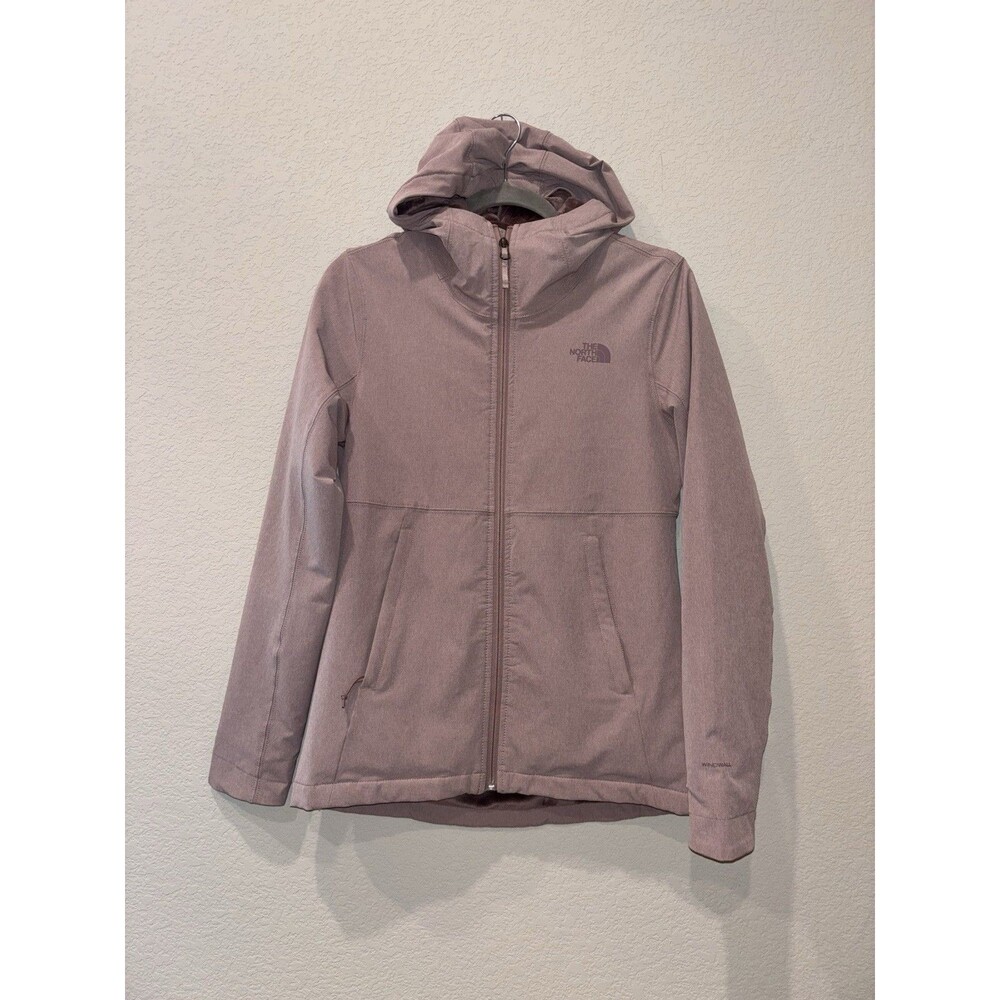 The North Face Quest High Loft Soft Shell Jacket Women’s S In Mauve Hooded